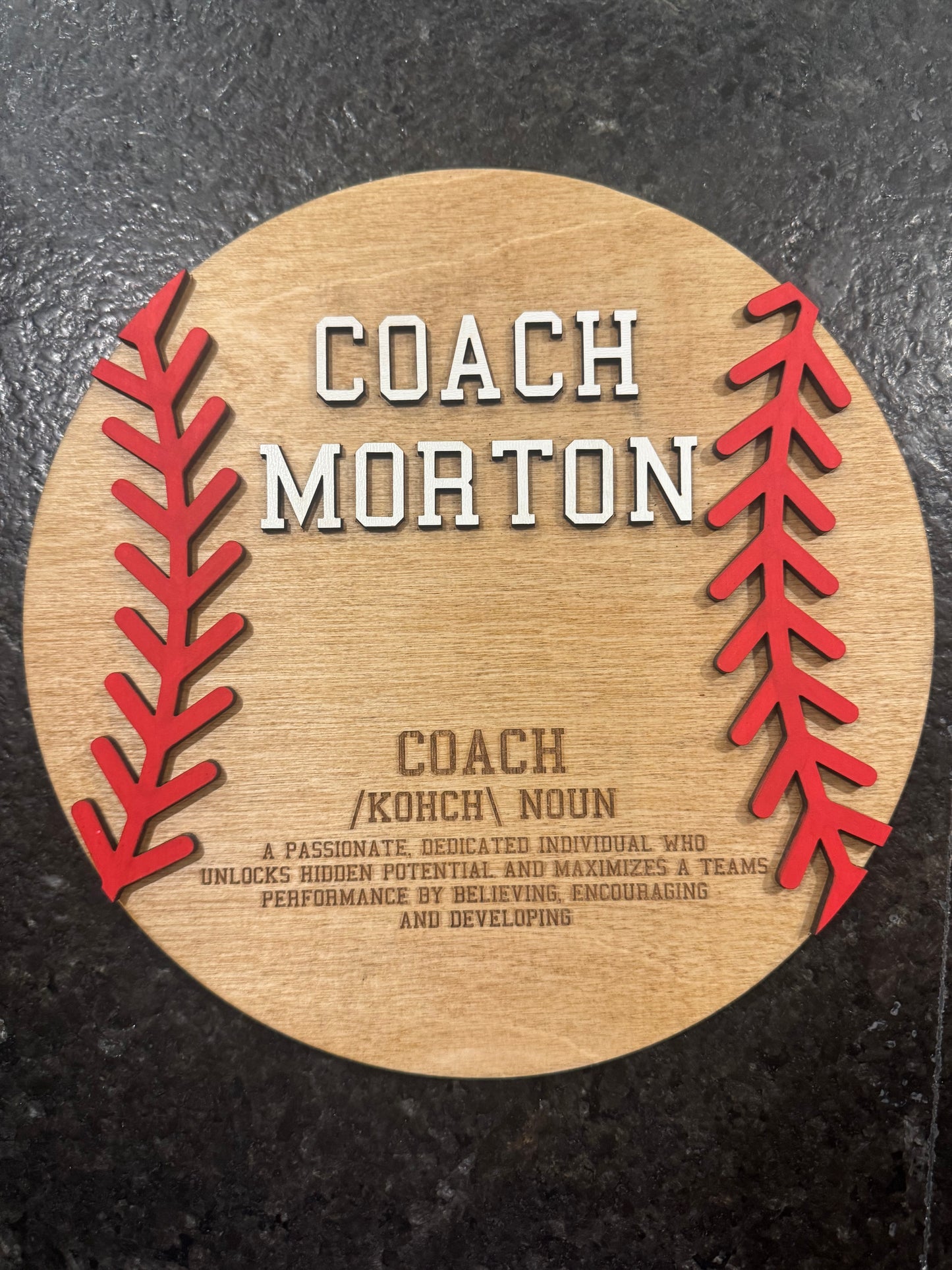 “Coach” Definition Plaque