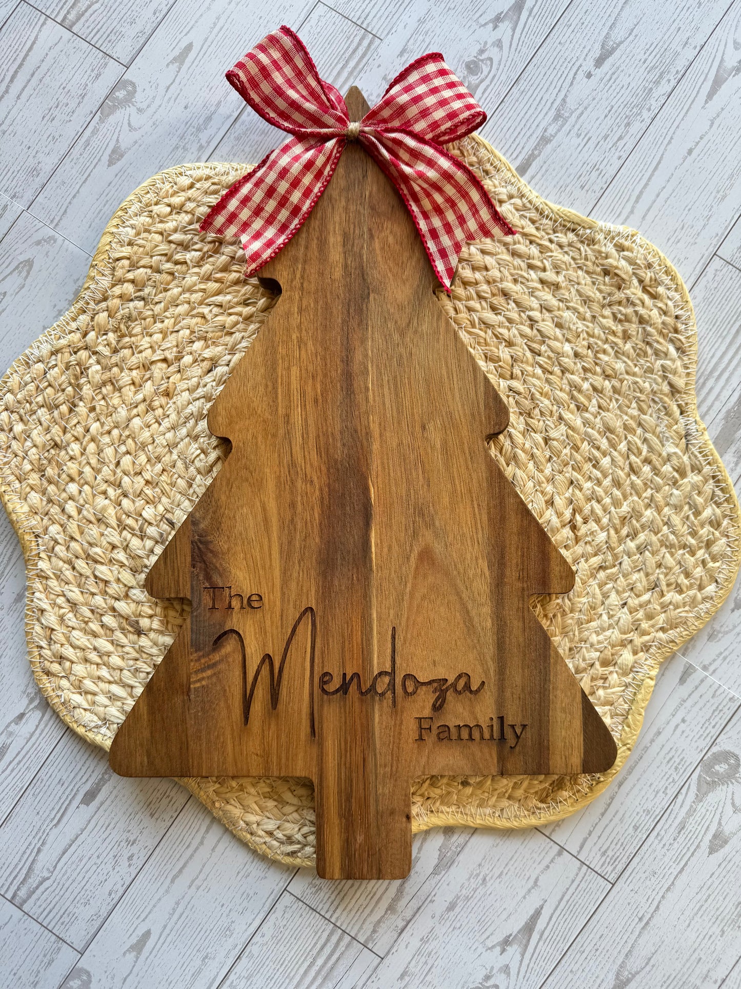Engrave Christmas Tree Cutting Board