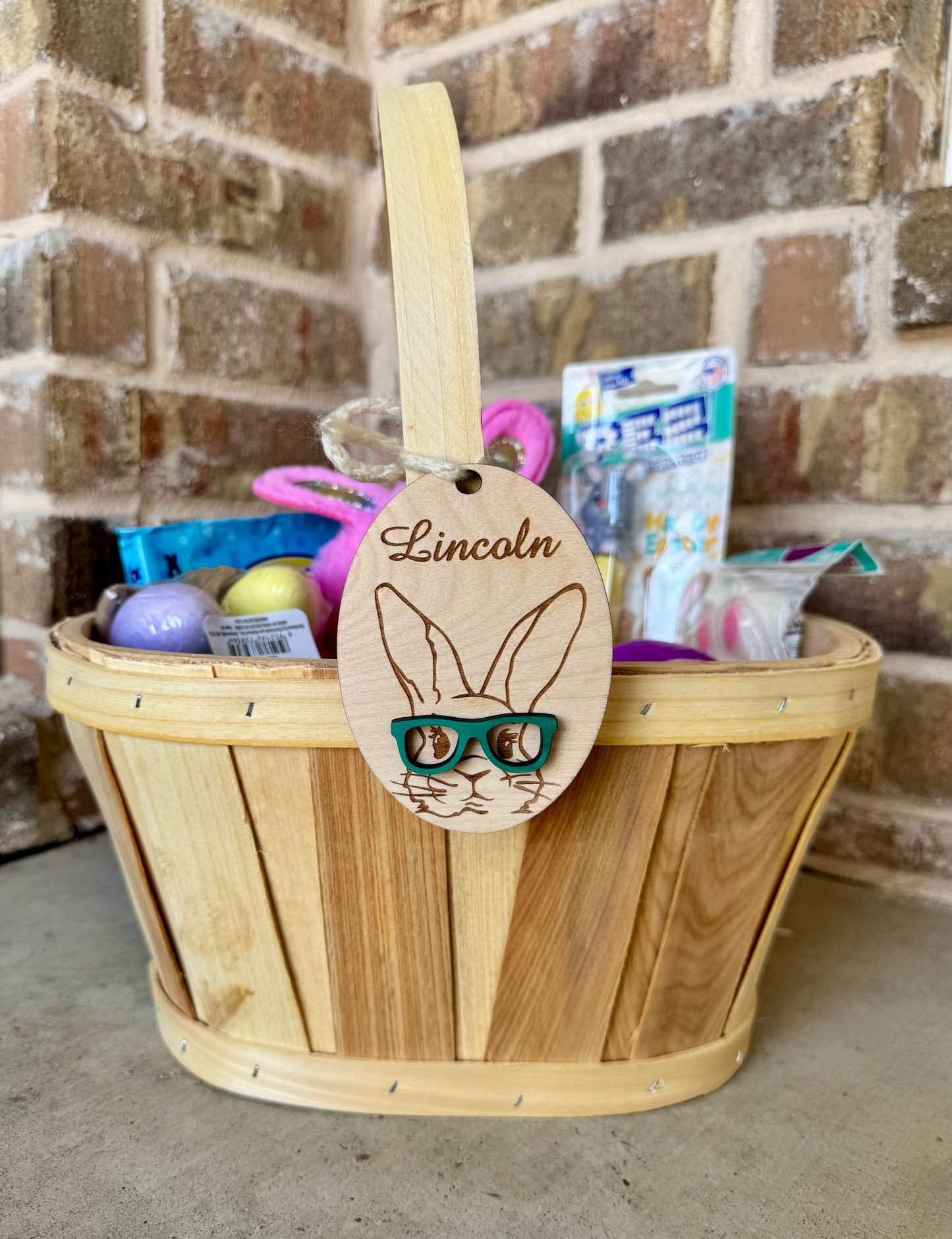 Personalized Engraved Easter Basket Tag