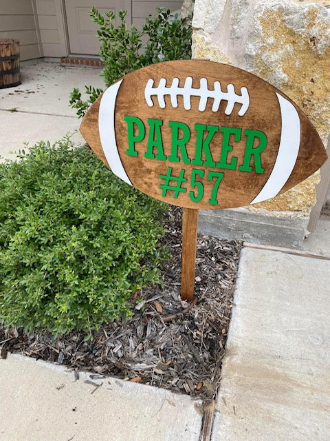 Wooden Yard Sign