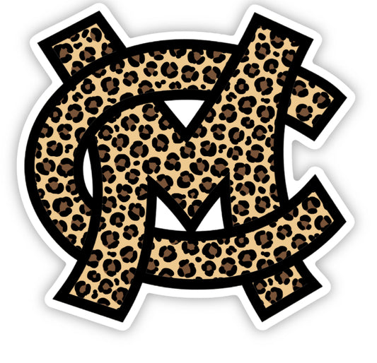 Leopard Print Caddo Mills Car Decal 4x4