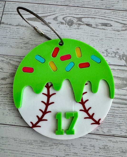 Baseball Drop Bag Tag