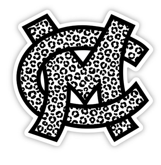 White Leopard Caddo Mills Car Decal 4x4