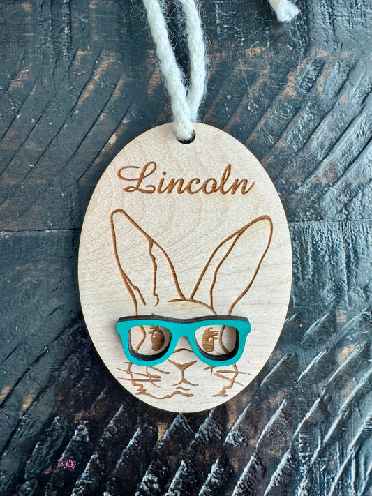 Personalized Engraved Easter Basket Tag