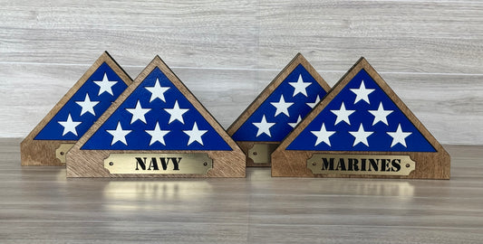 Folded Flag Shelf Sitter