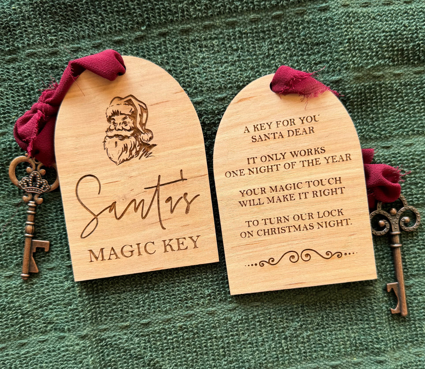 Santa Key Ornament