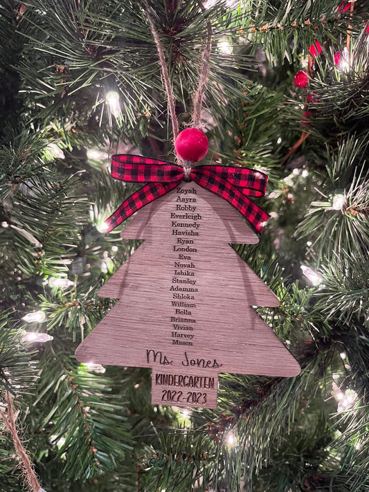 Teacher Christmas Tree Ornament