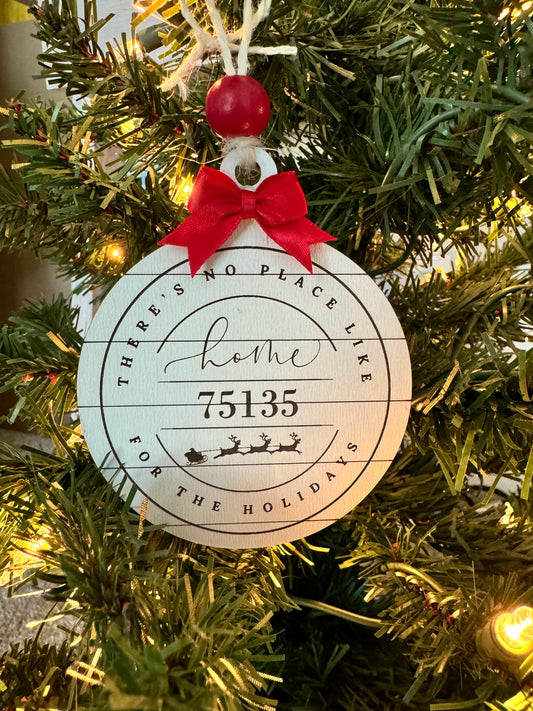 Shiplap Zip Code Ornament