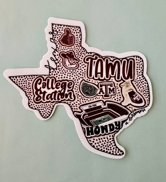 Texas A&M Vehicle Decal