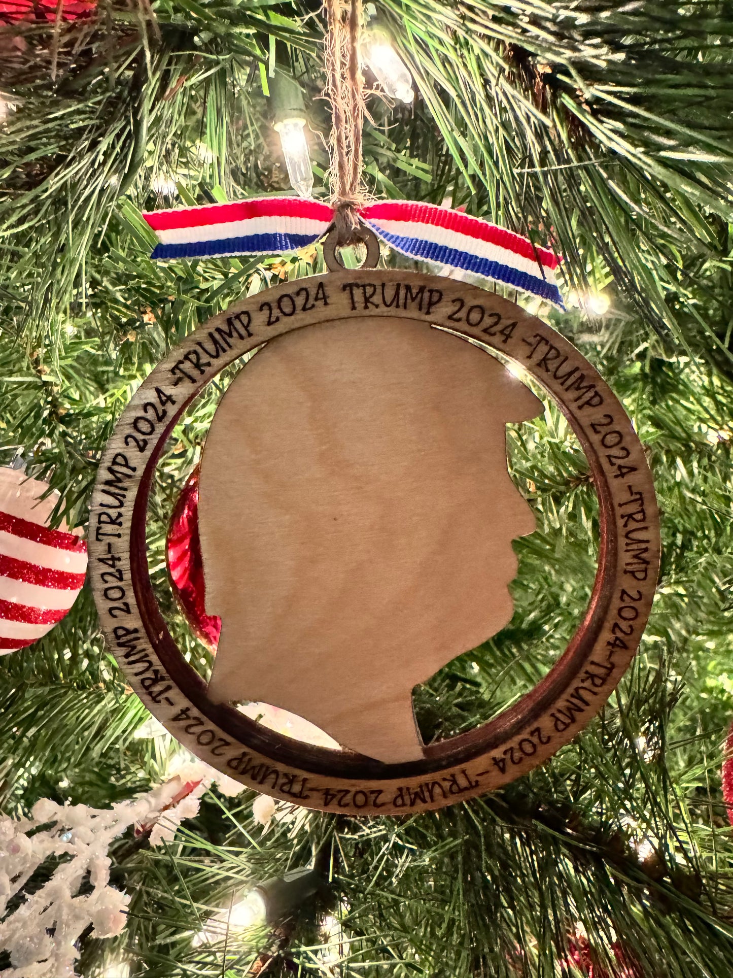 President Trump Profile Ornament