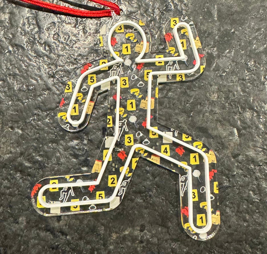 Crime Scene Ornament