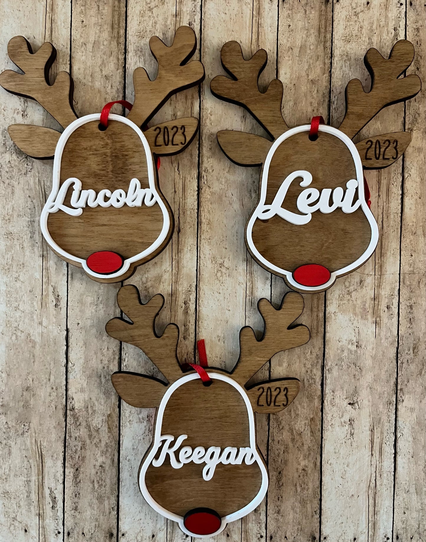 Reindeer Name Ornament