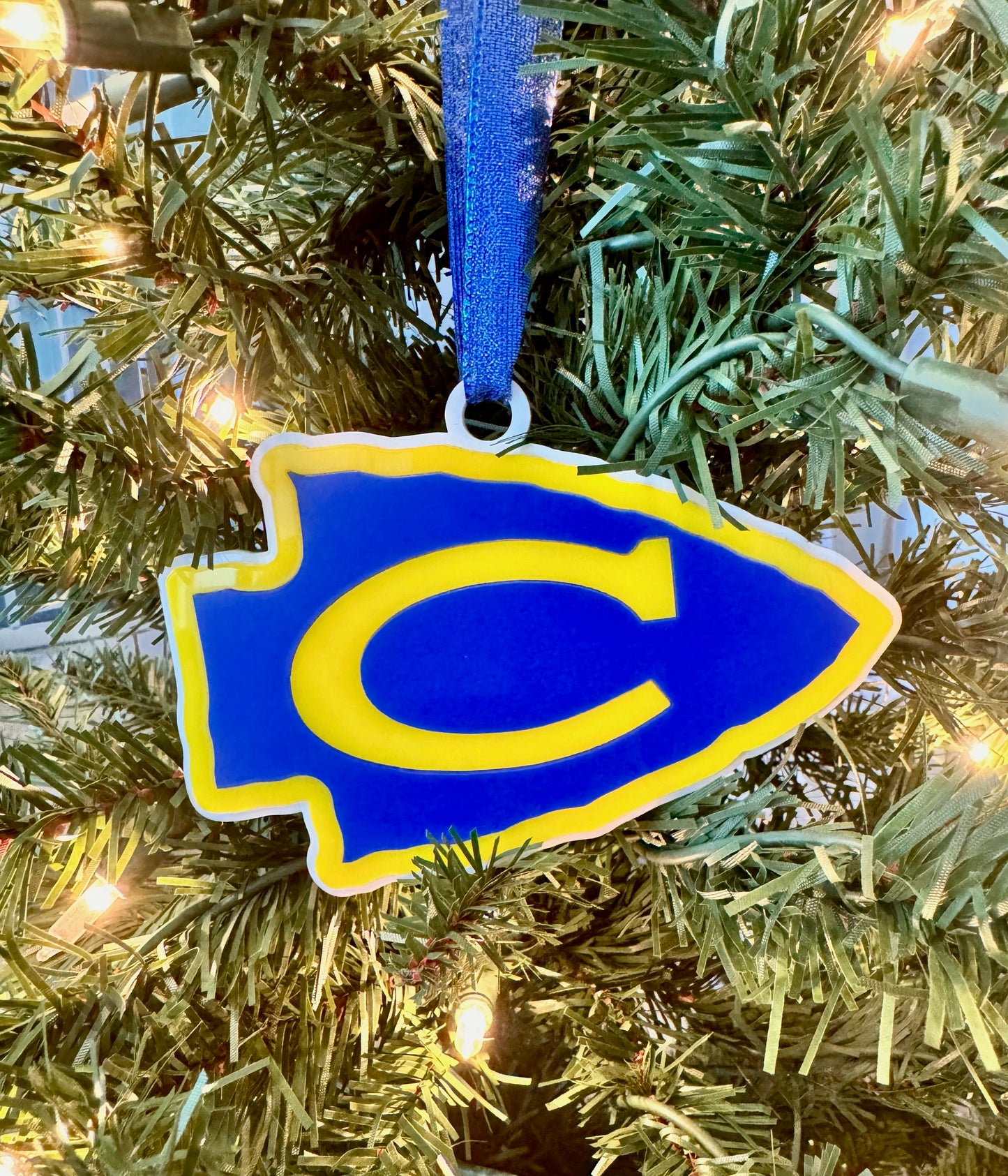 Acrylic Community Braves Christmas Ornament