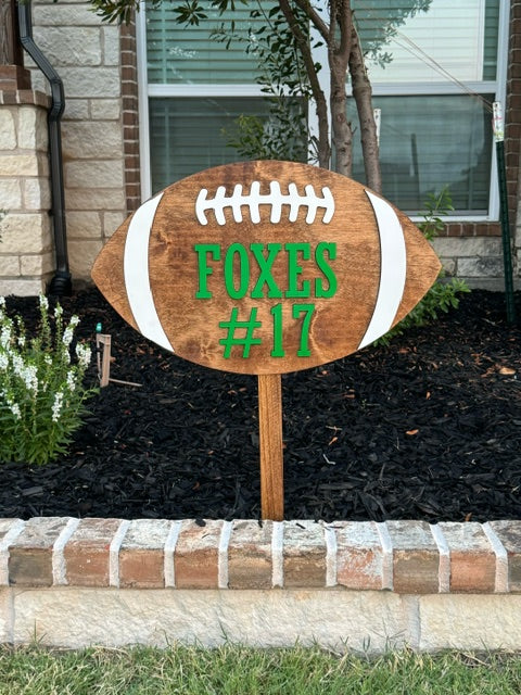 Wooden Yard Sign