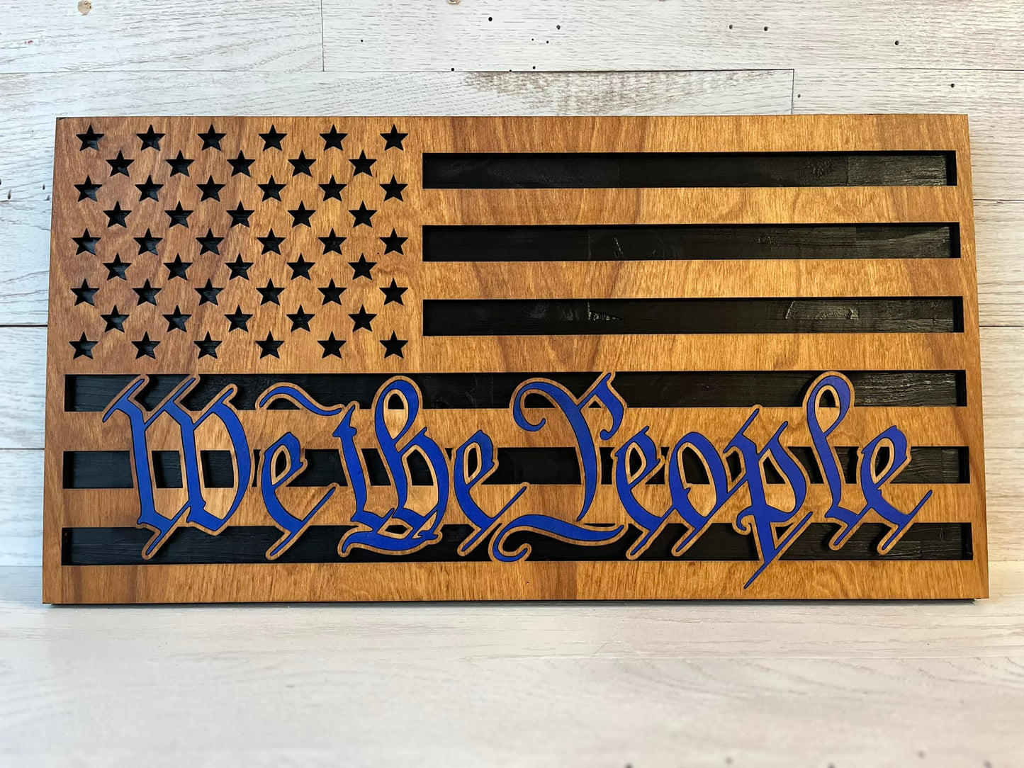 Custom Wooden Flags